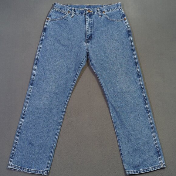 Wrangler Jeans Men's 36x30 Fits 34x30 Blue 13MWZ Cowboy Cut Western Cowboy Rodeo - Picture 2 of 10